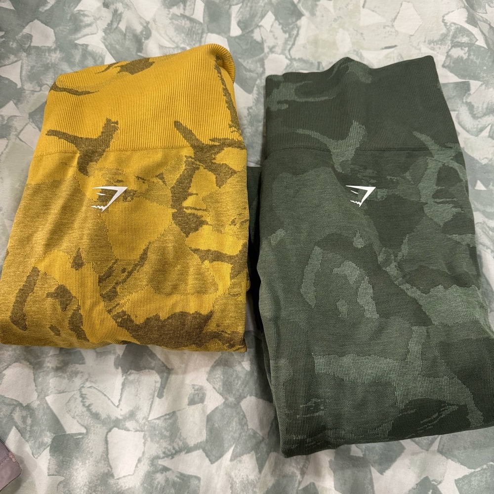 GymShark camo leggings worn once